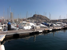 Berth at Marina Alicante - Berth seen from waiting quay